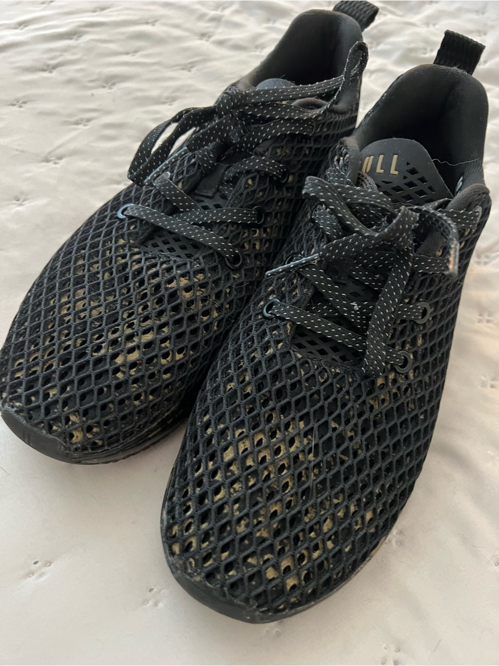 Men's NoBull Black Mesh Athletic Sneakers